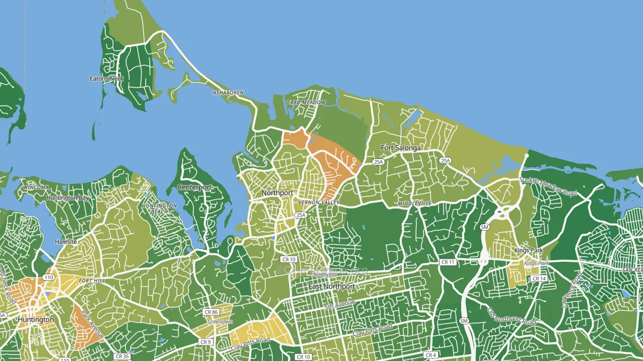 11768, NY Map of Drug-Related Crime Rates