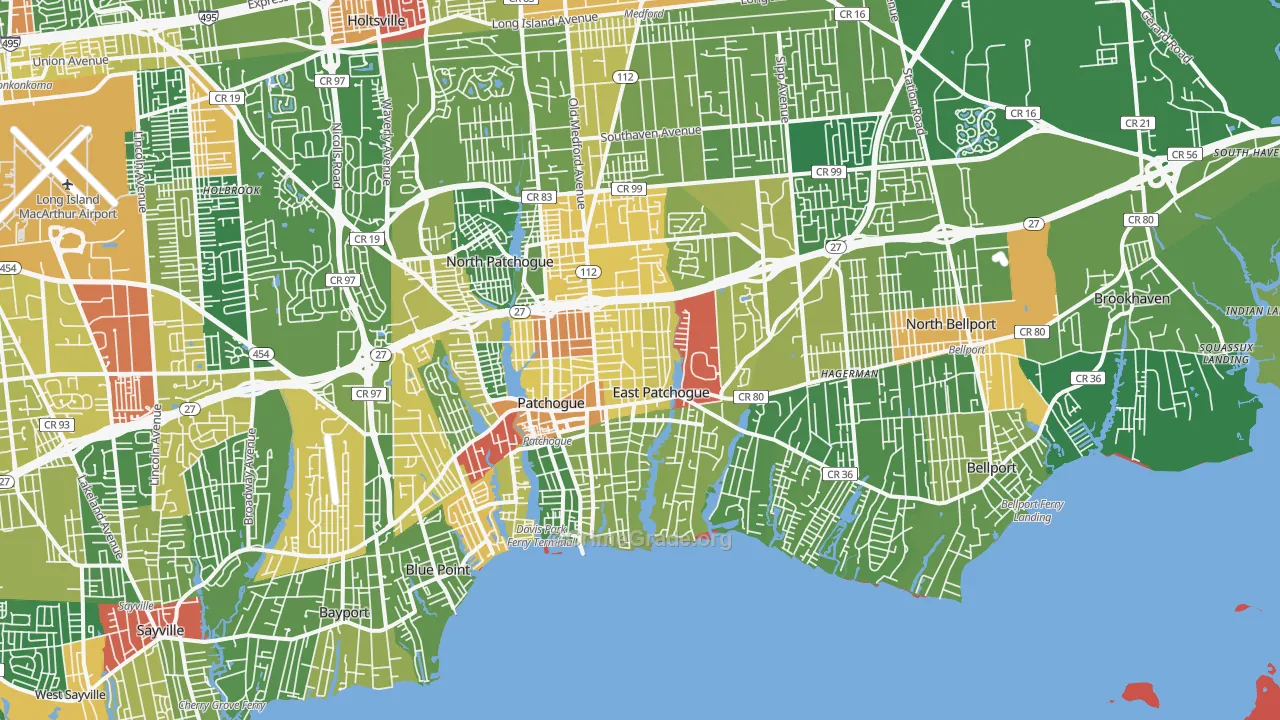 11772, NY Map of Drug-Related Crime Rates