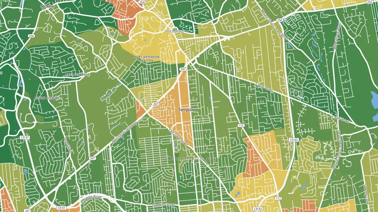11776, NY Map of Drug-Related Crime Rates