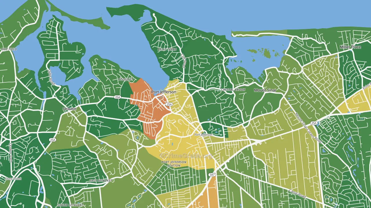 11777, NY Map of Drug-Related Crime Rates