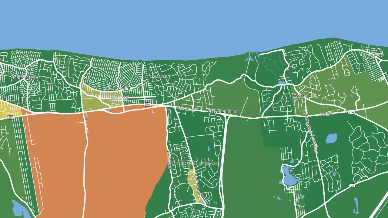 11786, NY Map of Drug-Related Crime Rates