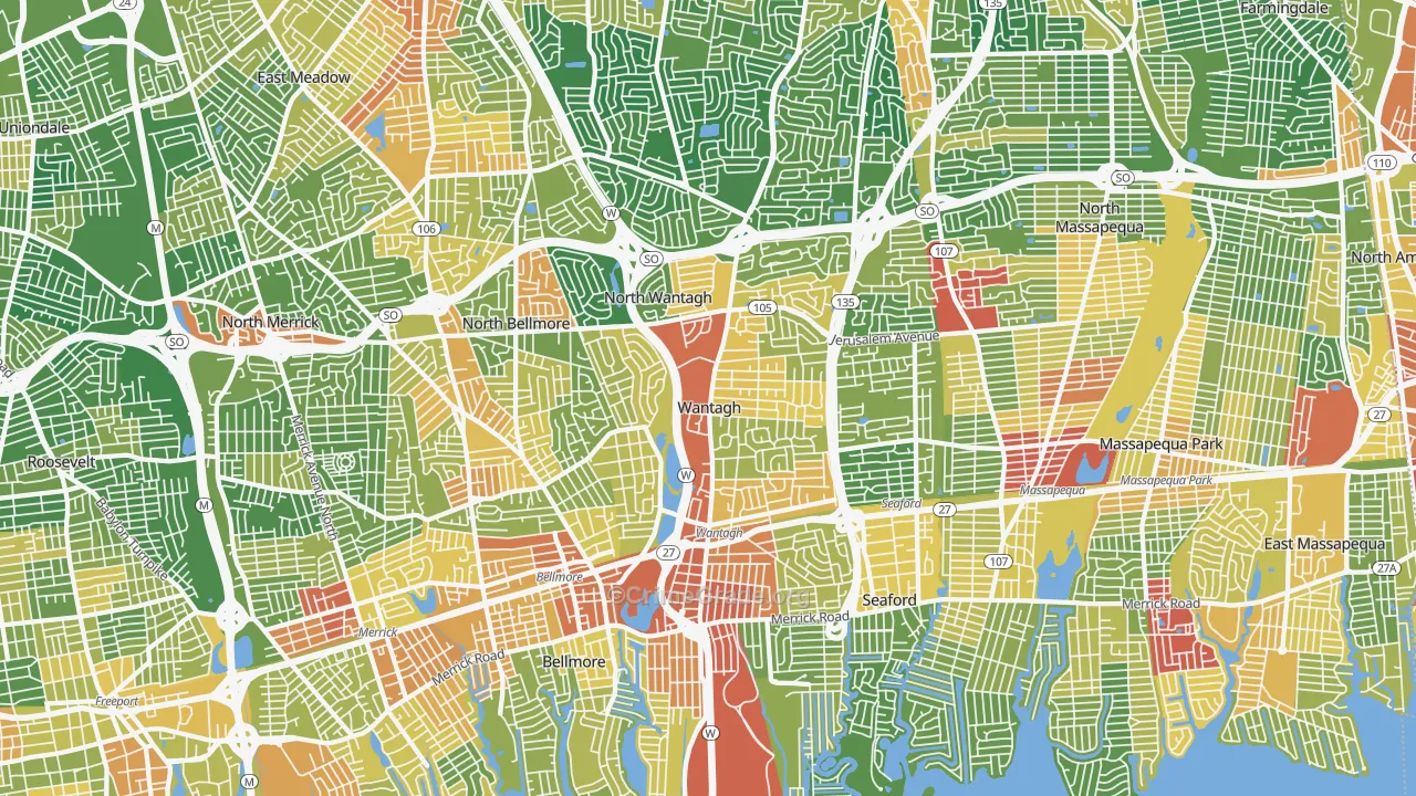 11793, NY Map of Drug-Related Crime Rates