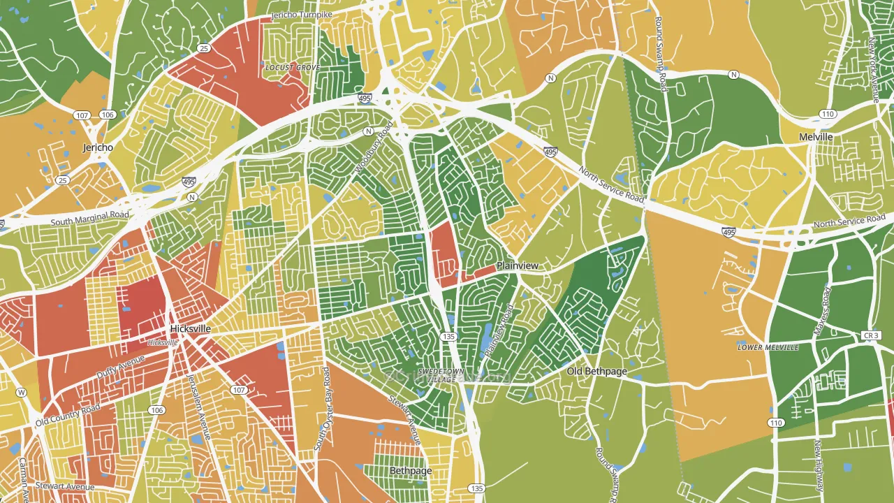 11803, NY Map of Drug-Related Crime Rates