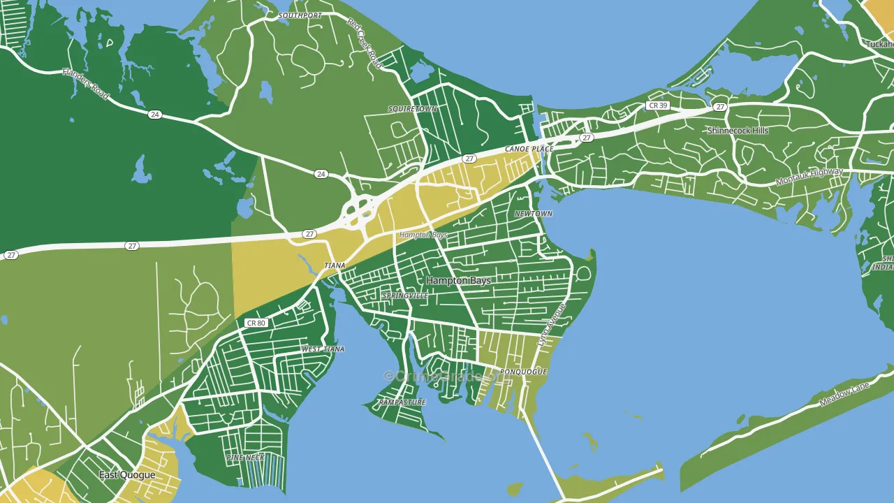 11946, NY Map of Drug-Related Crime Rates