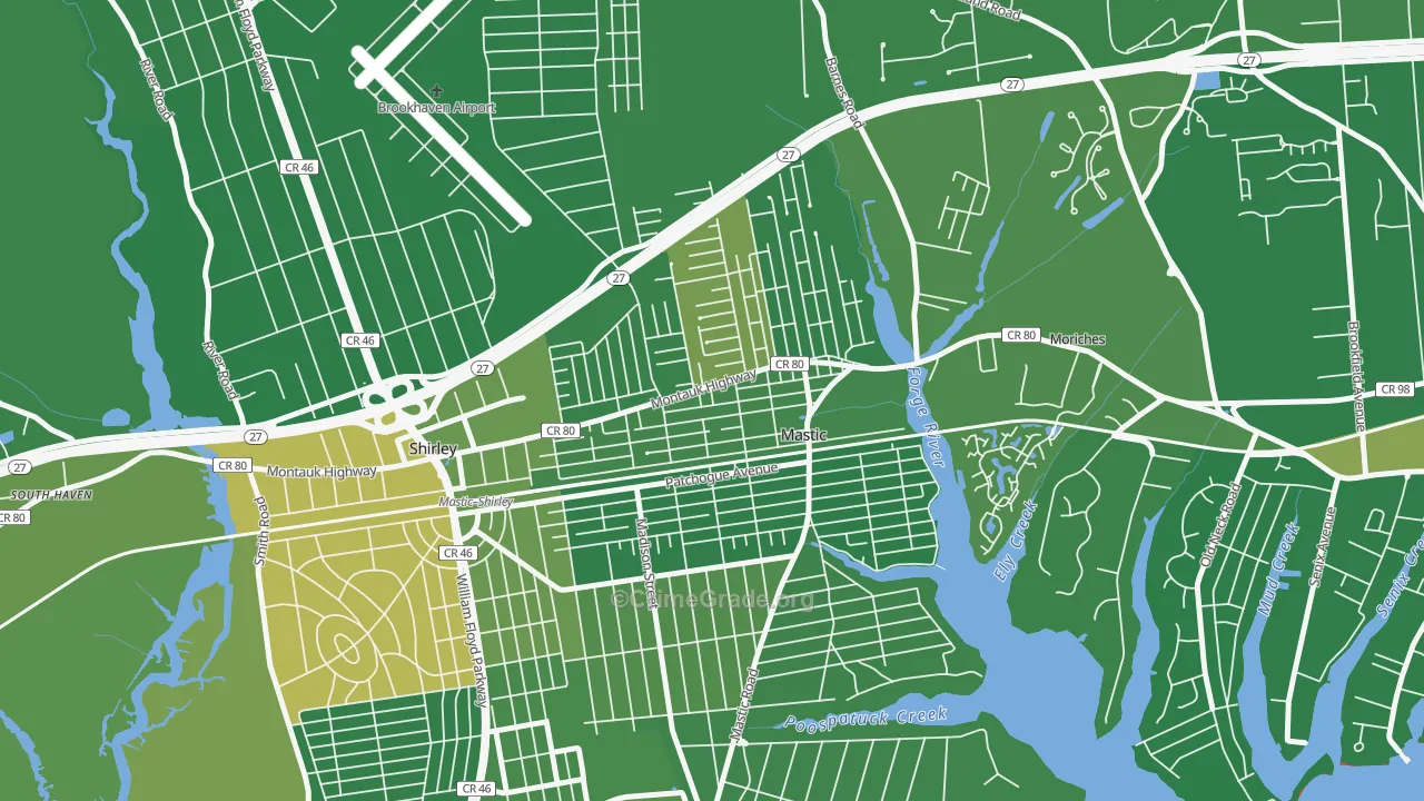 11950, NY Map of Drug-Related Crime Rates