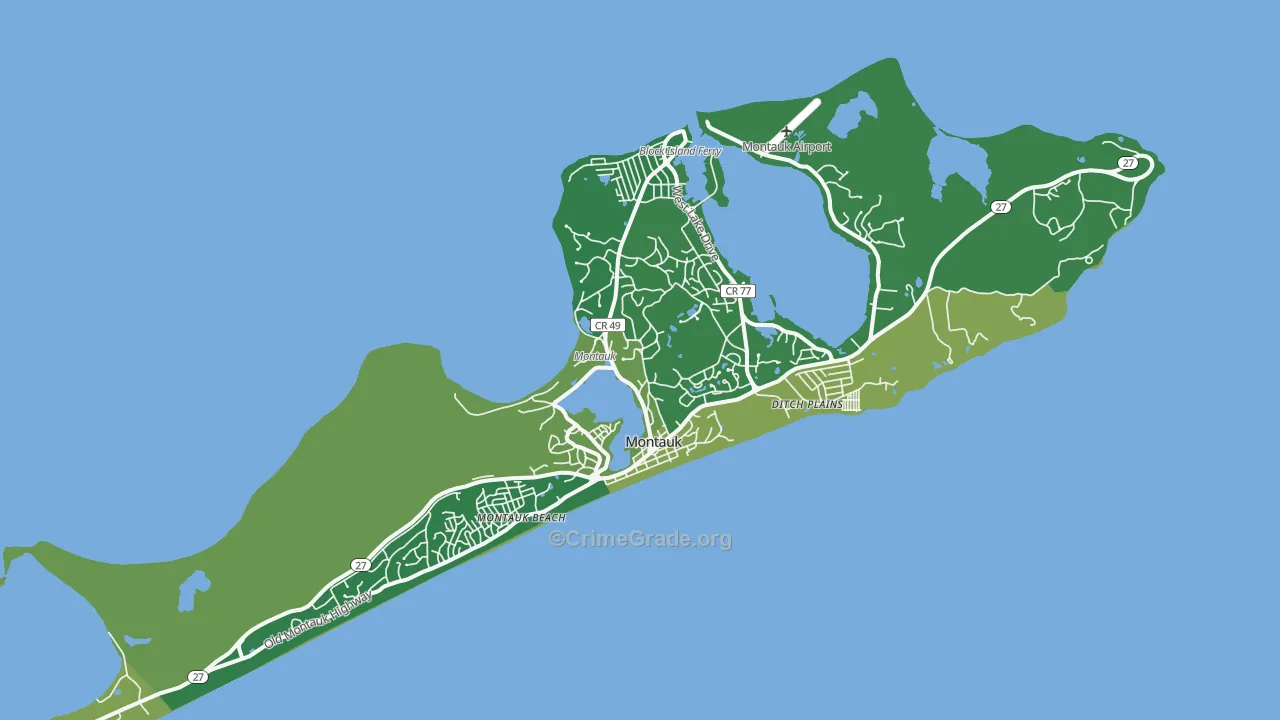 11954, NY Map of Drug-Related Crime Rates