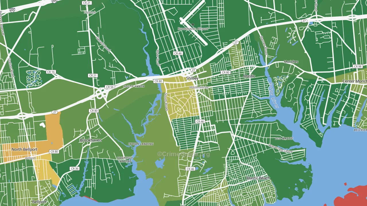 11967, NY Map of Drug-Related Crime Rates
