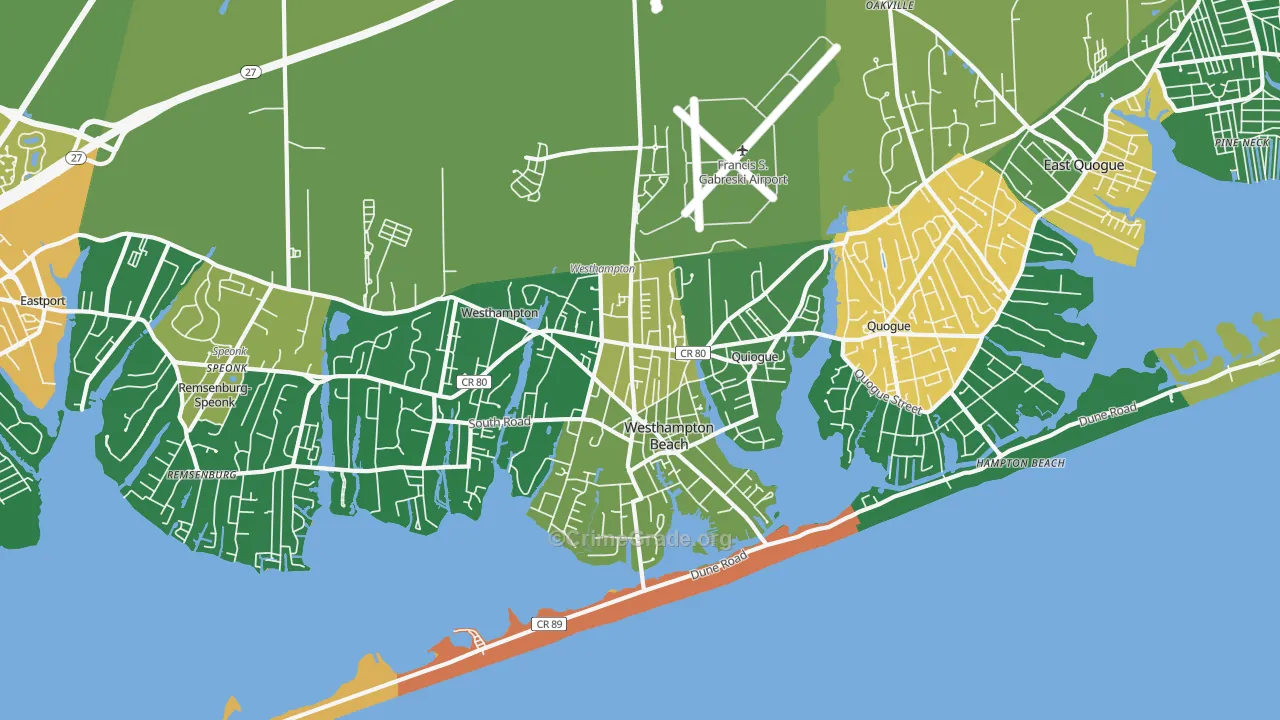 11978, NY Map of Drug-Related Crime Rates