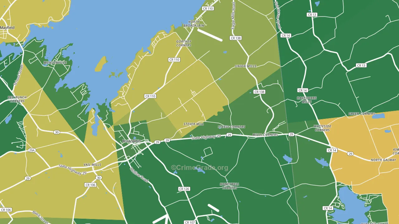 12025, NY Map of Drug-Related Crime Rates