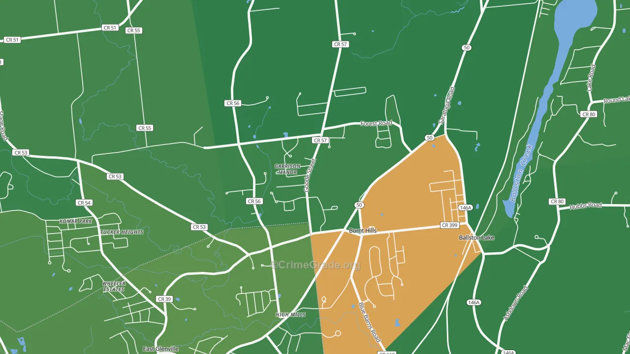 12027, NY Map of Drug-Related Crime Rates