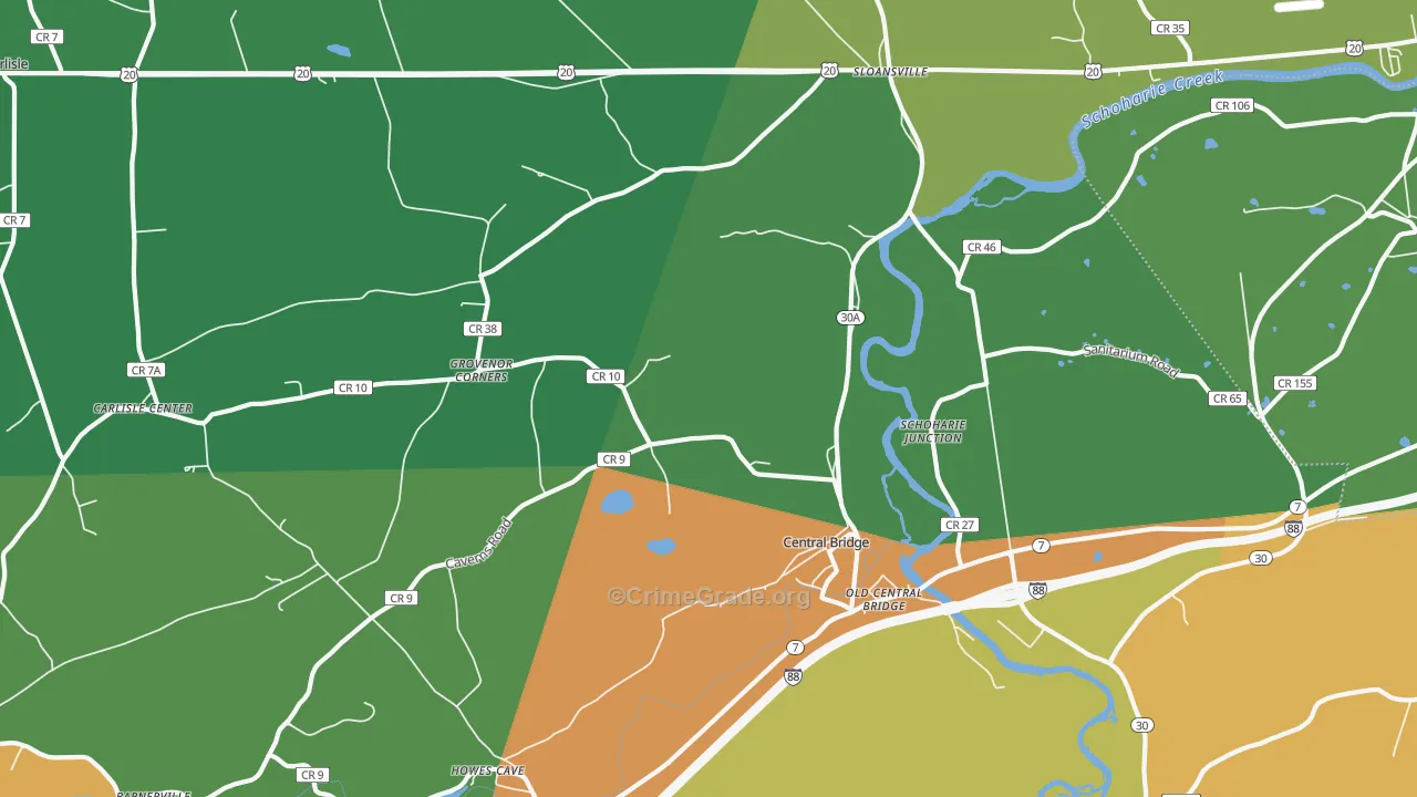 12035, NY Map of Drug-Related Crime Rates