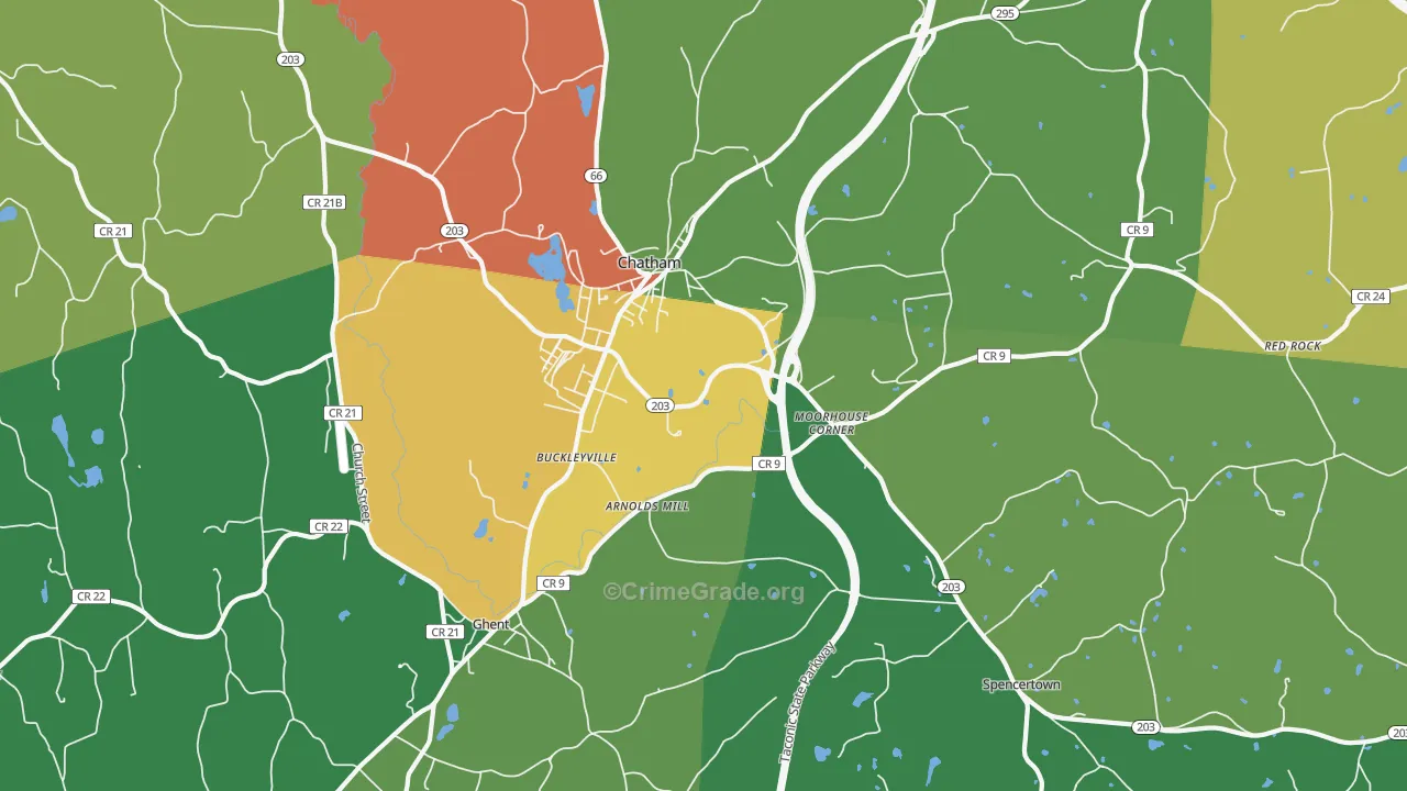 12037, NY Map of Drug-Related Crime Rates