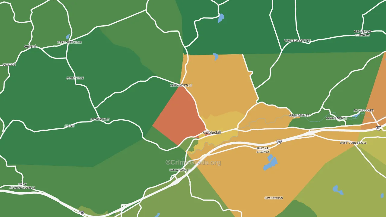 12043, NY Map of Drug-Related Crime Rates