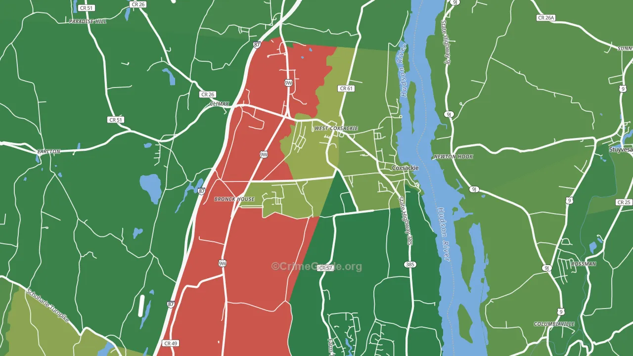12051, NY Map of Drug-Related Crime Rates
