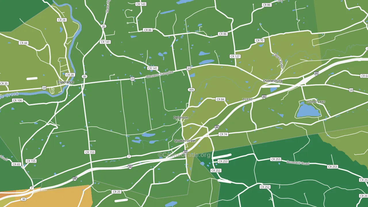 12053, NY Map of Drug-Related Crime Rates