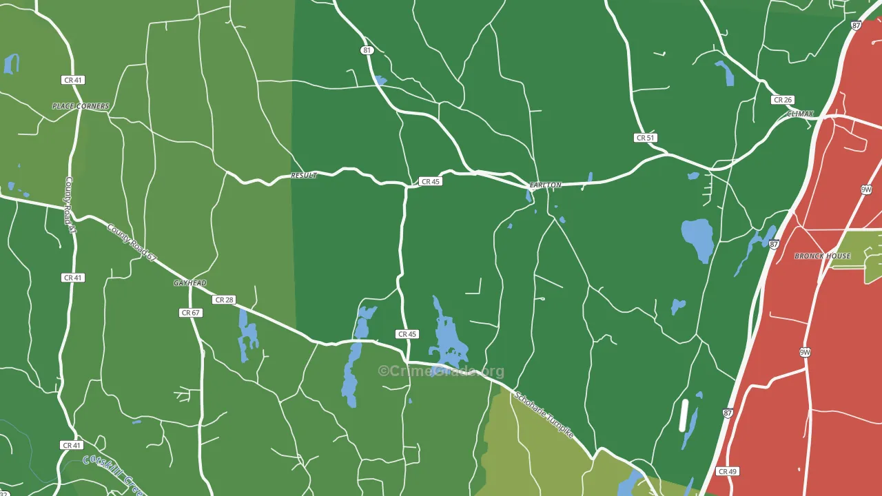 12058, NY Map of Drug-Related Crime Rates