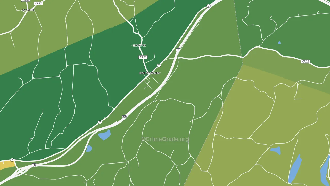 12064, NY Map of Drug-Related Crime Rates