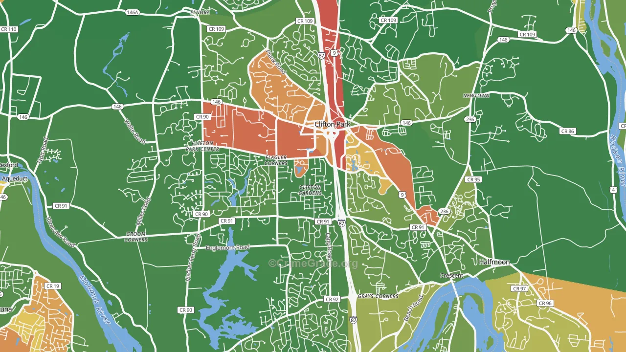 12065, NY Map of Drug-Related Crime Rates