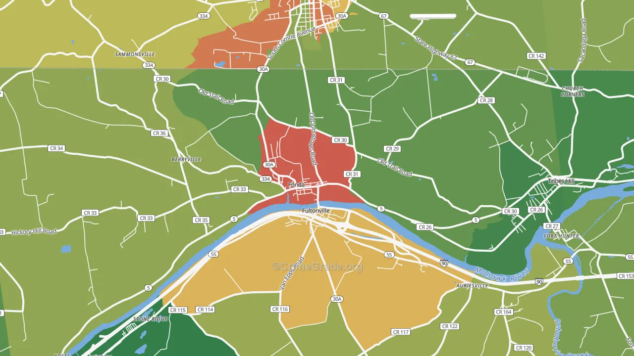 12068, NY Map of Drug-Related Crime Rates