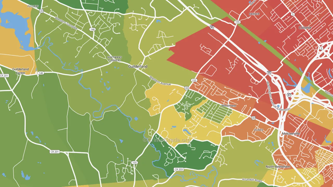 12084, NY Map of Drug-Related Crime Rates