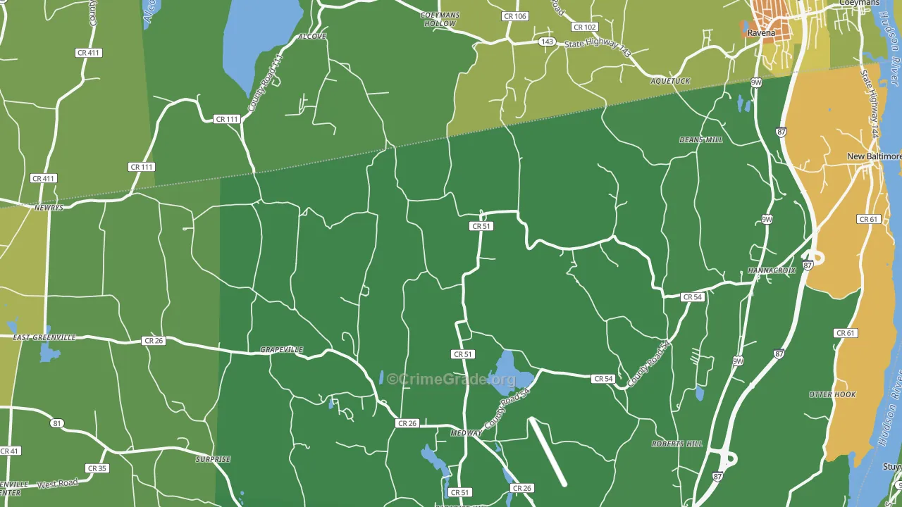 12087, NY Map of Drug-Related Crime Rates