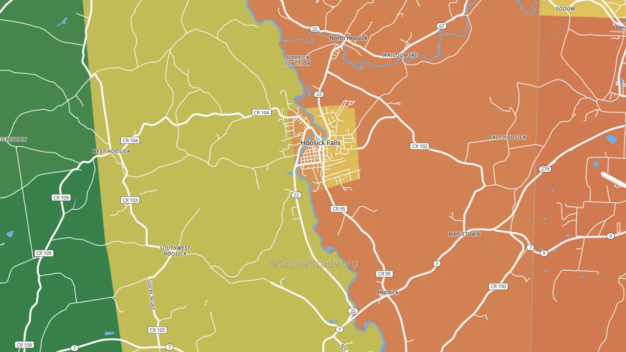 12090, NY Map of Drug-Related Crime Rates