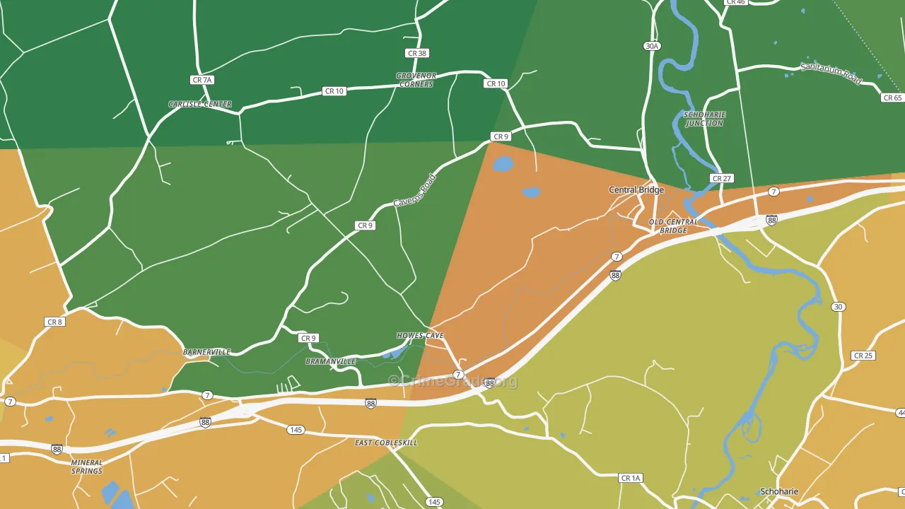 12092, NY Map of Drug-Related Crime Rates