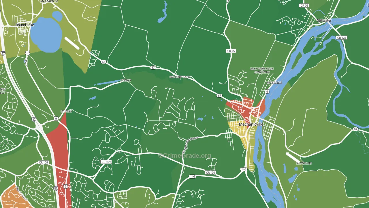 12118, NY Map of Drug-Related Crime Rates