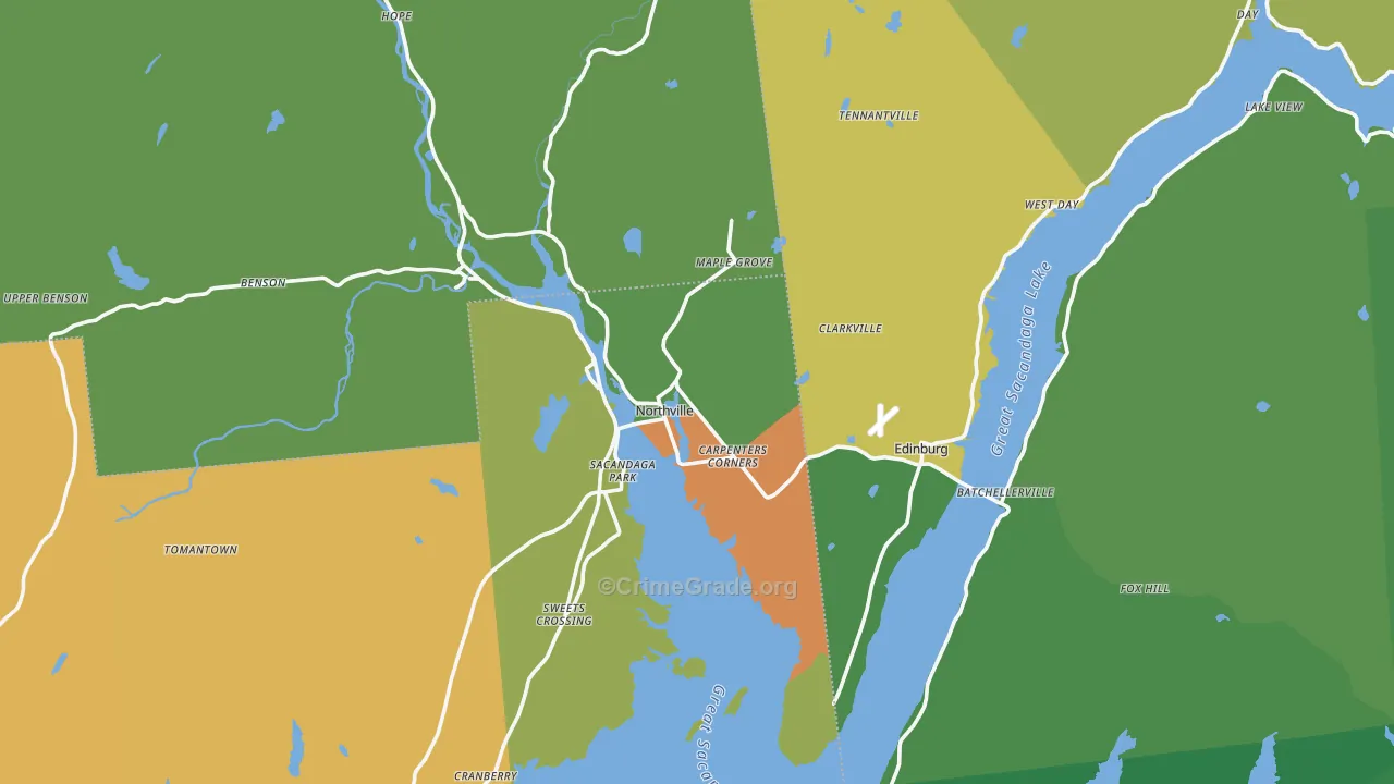 12134, NY Map of Drug-Related Crime Rates