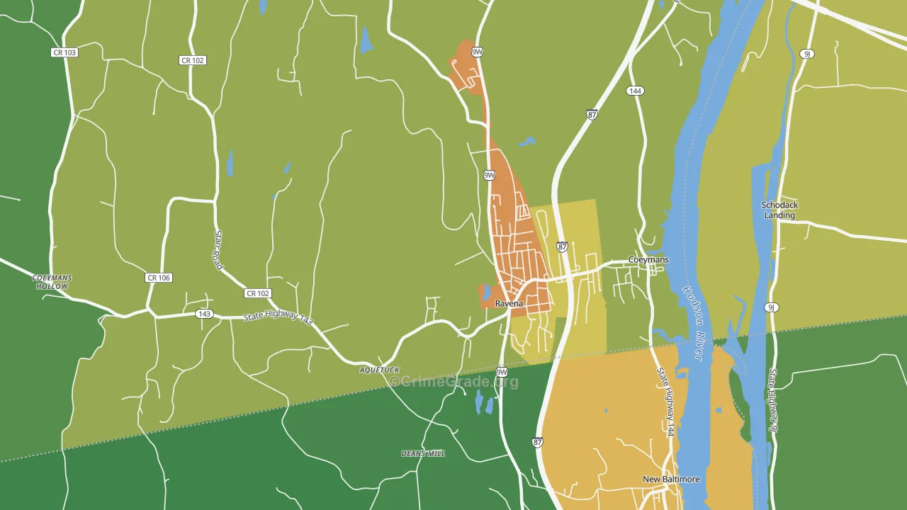 12143, NY Map of Drug-Related Crime Rates