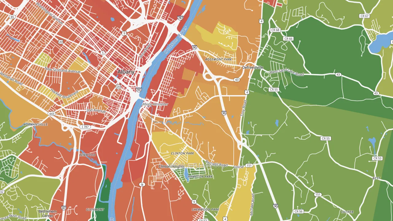 12144, NY Map of Drug-Related Crime Rates