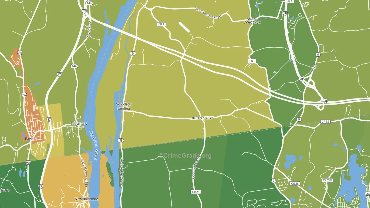 12156, NY Map of Drug-Related Crime Rates