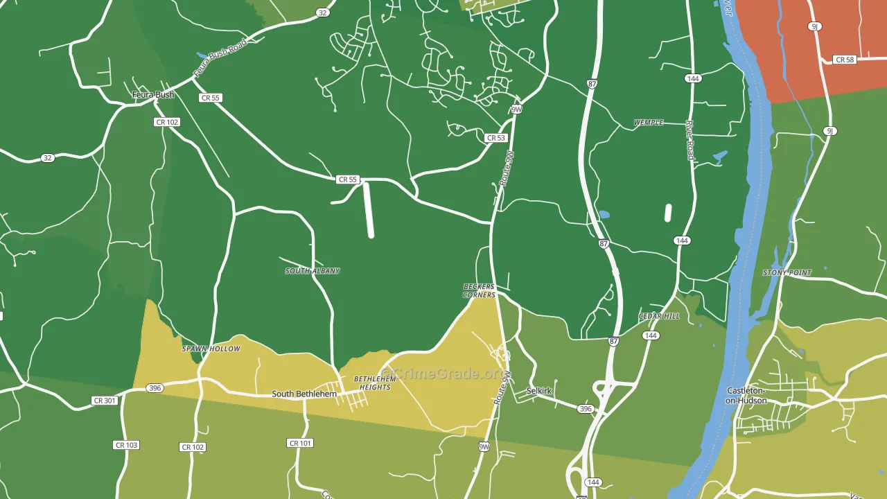 12158, NY Map of Drug-Related Crime Rates