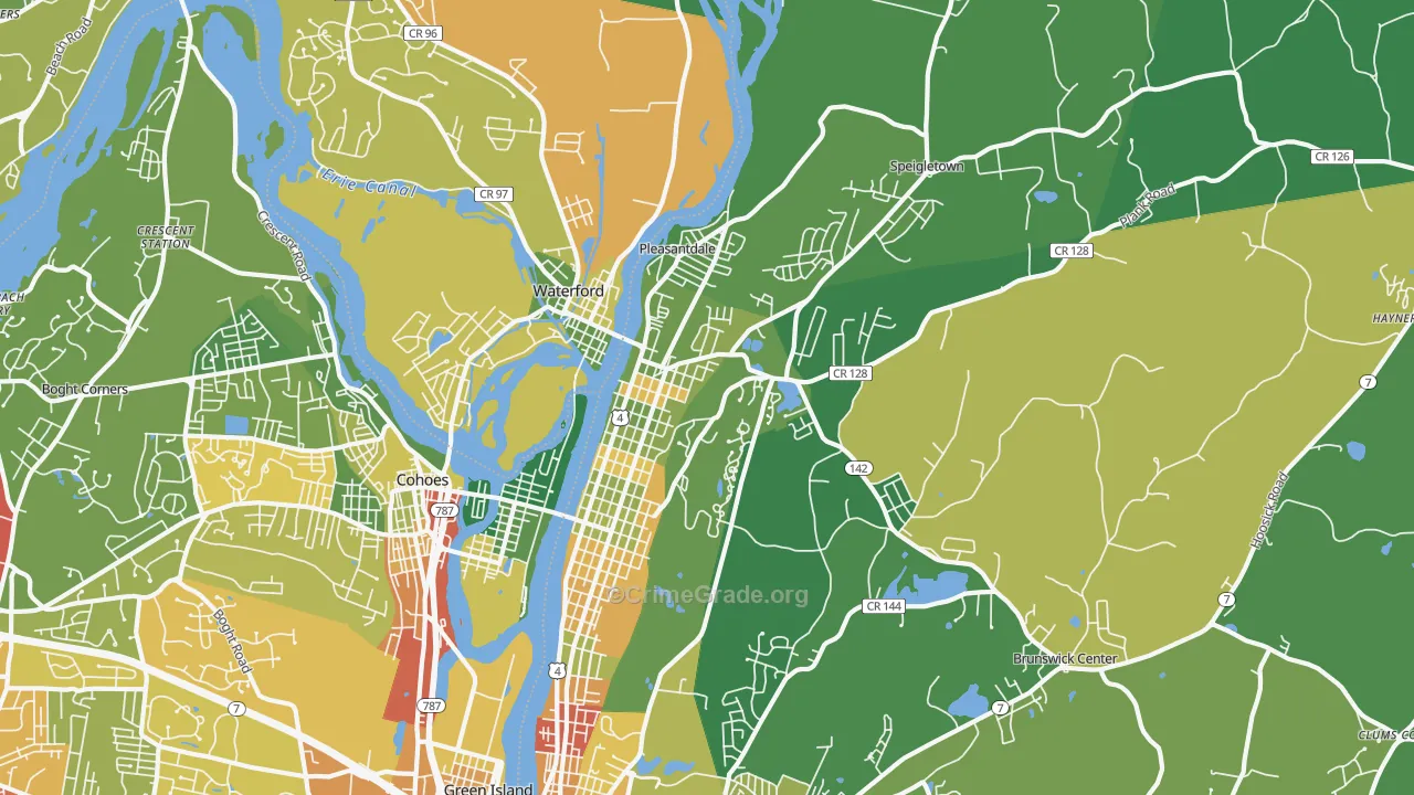 12182, NY Map of Drug-Related Crime Rates