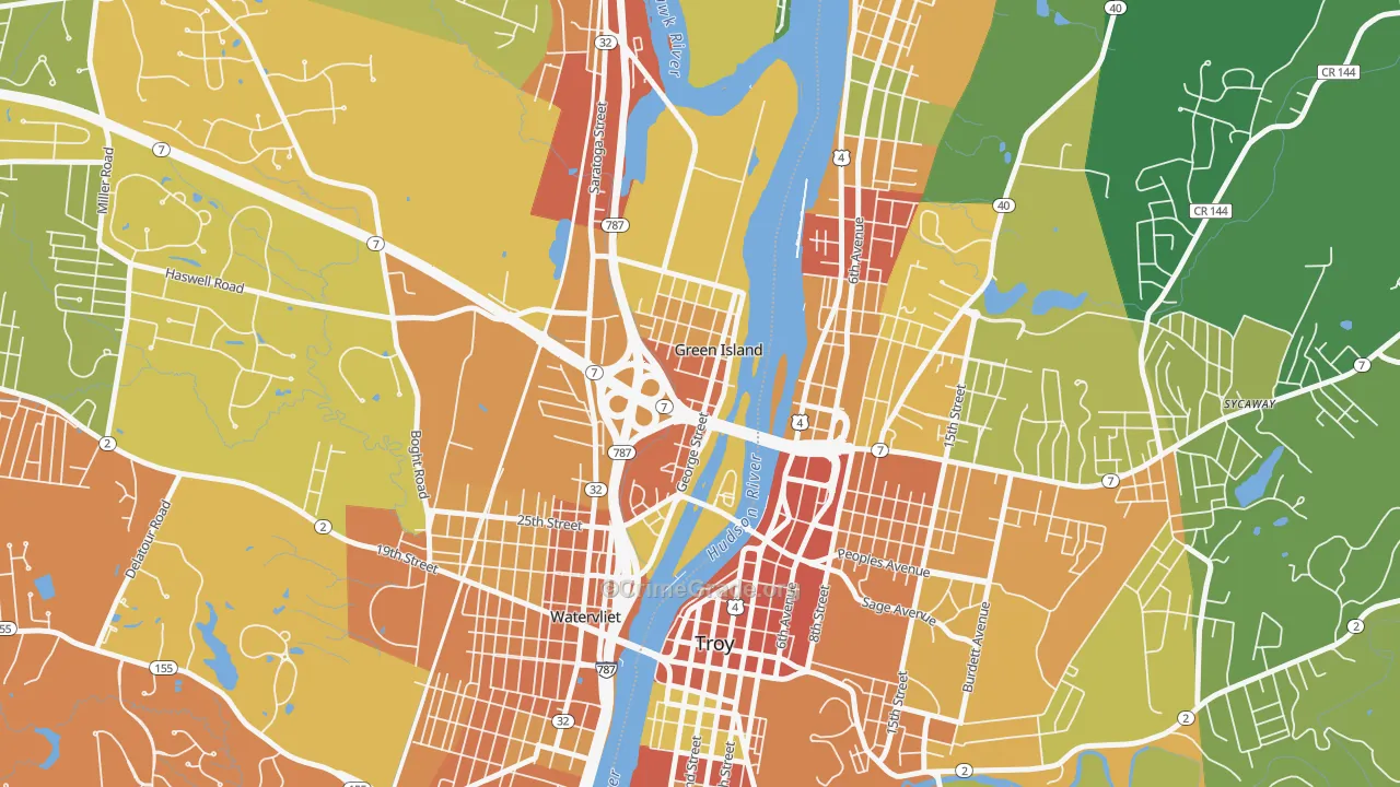 12183, NY Map of Drug-Related Crime Rates
