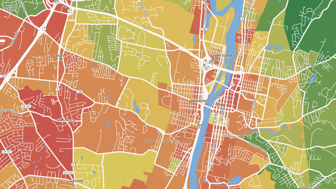 12189, NY Map of Drug-Related Crime Rates