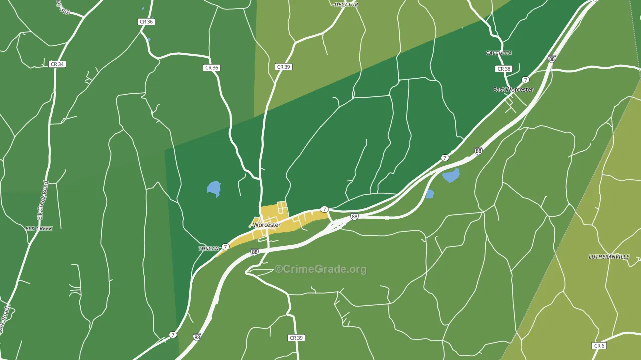 12197, NY Map of Drug-Related Crime Rates