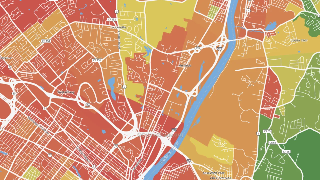 12204, NY Map of Drug-Related Crime Rates