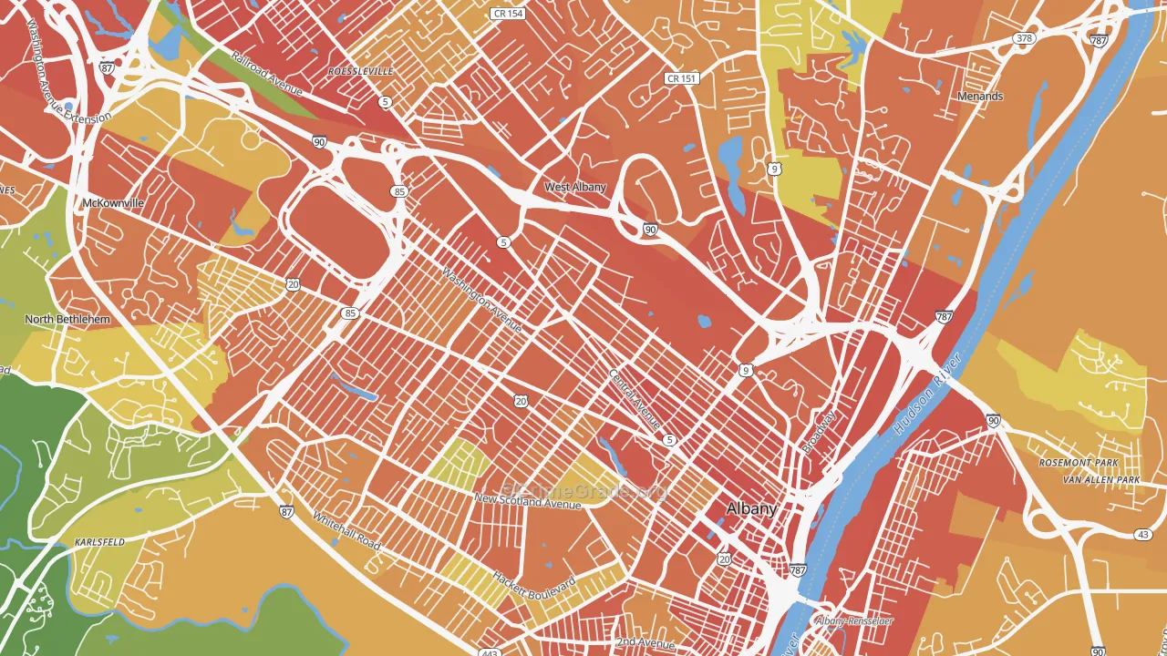 12206, NY Map of Drug-Related Crime Rates