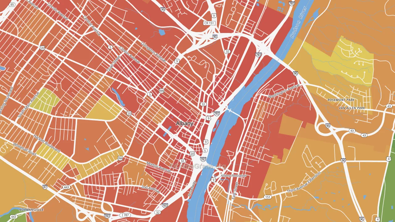 12207, NY Map of Drug-Related Crime Rates