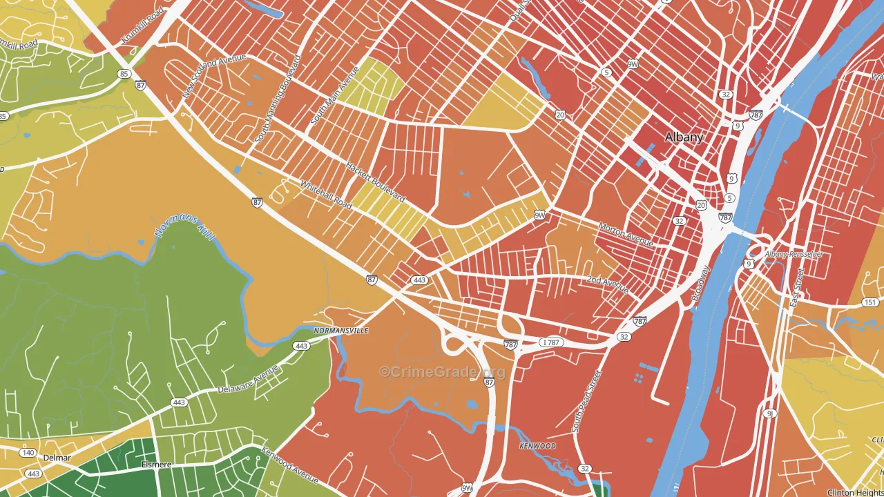 12209, NY Map of Drug-Related Crime Rates