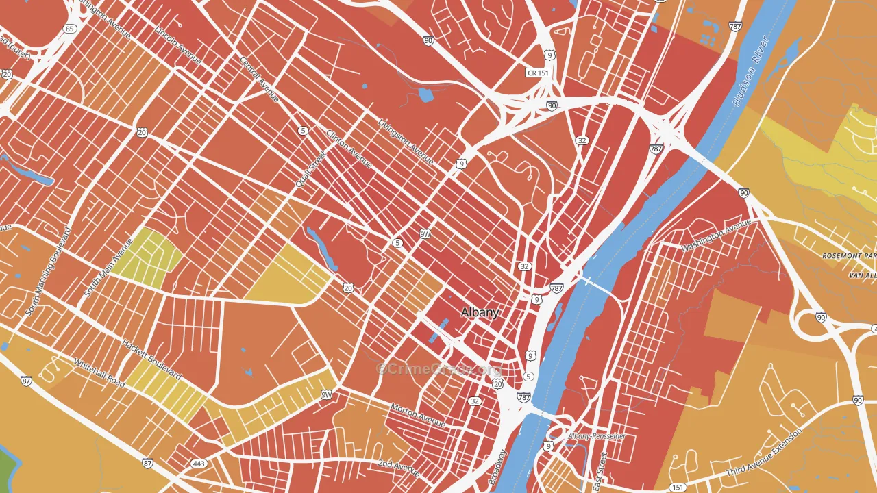 12210, NY Map of Drug-Related Crime Rates
