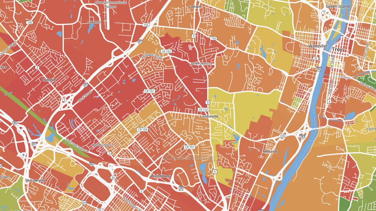 12211, NY Map of Drug-Related Crime Rates