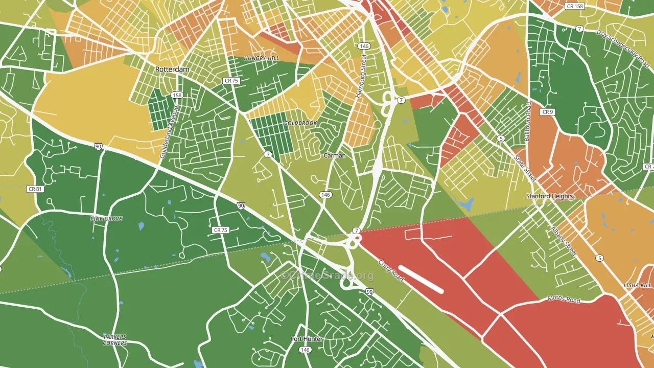12303, NY Map of Drug-Related Crime Rates