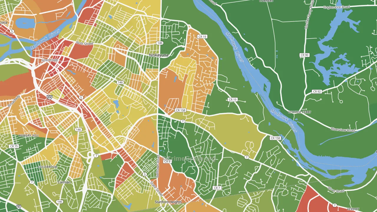 12309, NY Map of Drug-Related Crime Rates