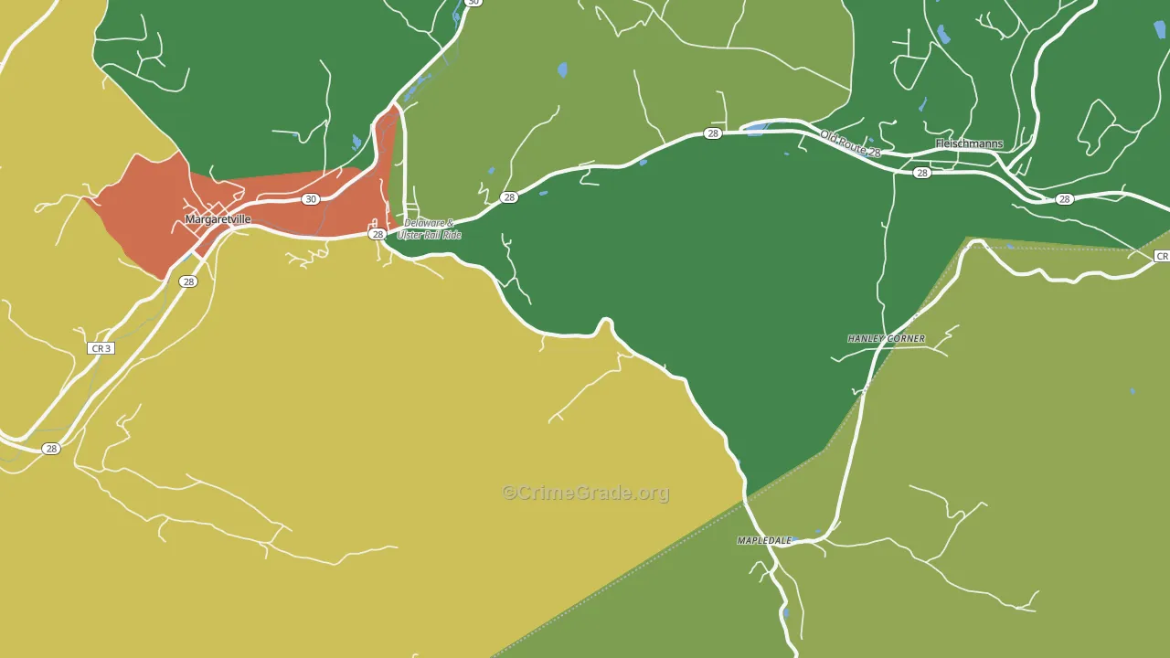 12406, NY Map of Drug-Related Crime Rates