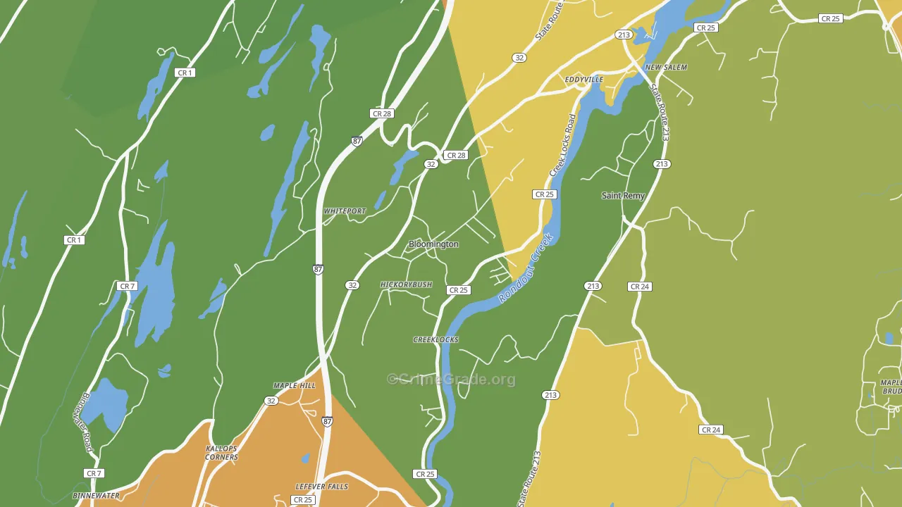 12411, NY Map of Drug-Related Crime Rates