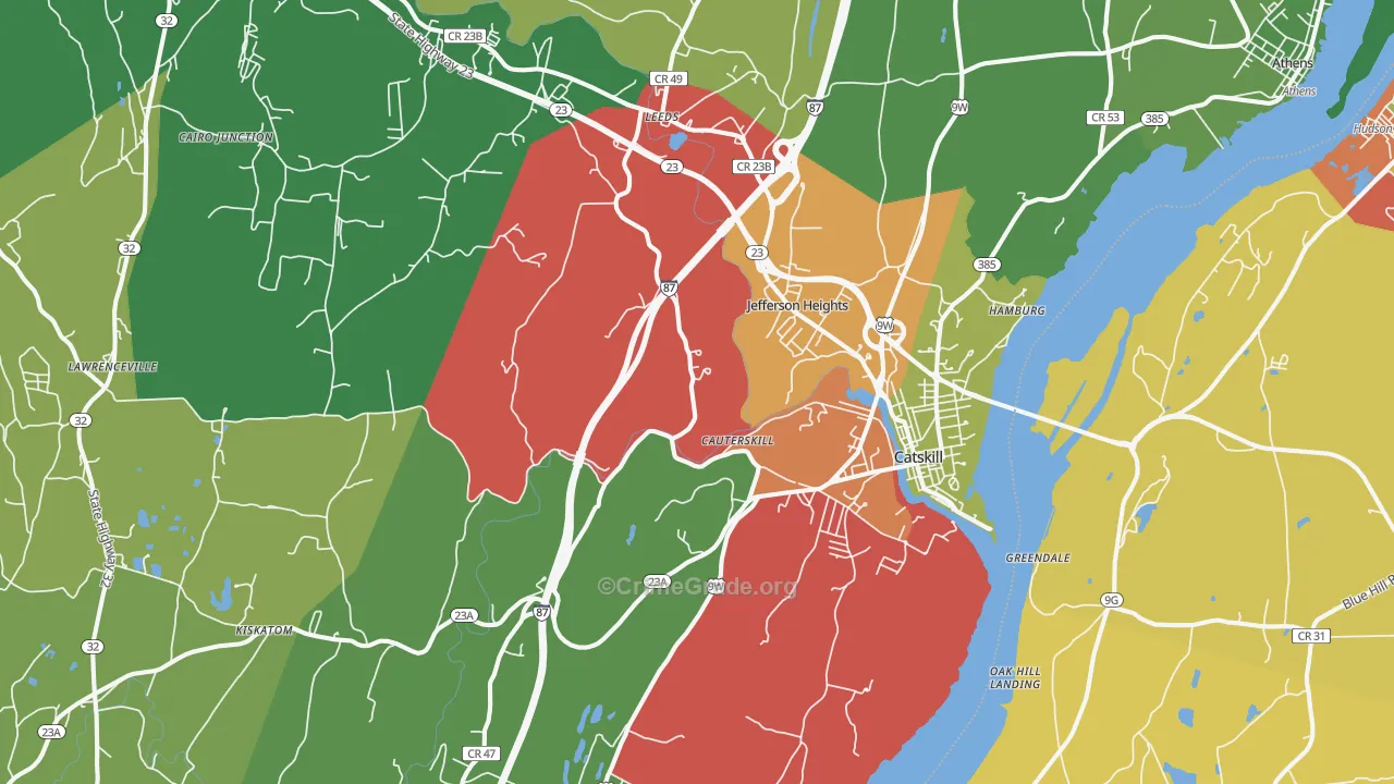 12414, NY Map of Drug-Related Crime Rates