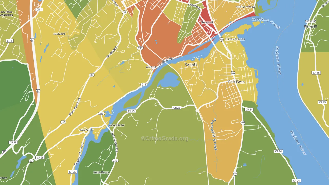 12417, NY Map of Drug-Related Crime Rates