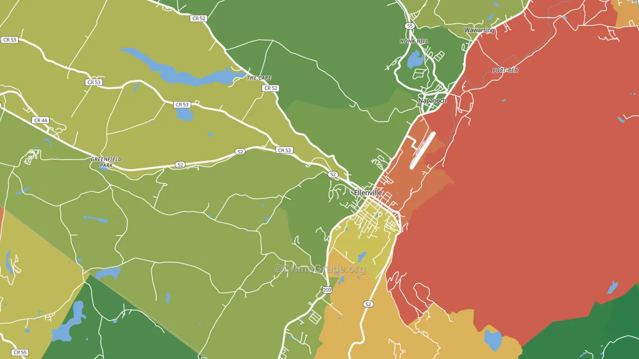 12428, NY Map of Drug-Related Crime Rates